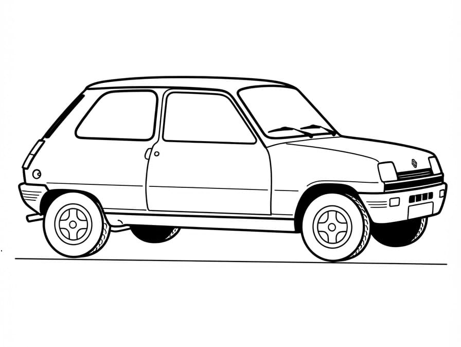Coloriage Renault vintage