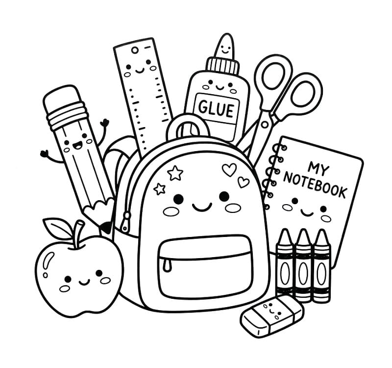 Coloriage Rentrée Scolaire 5