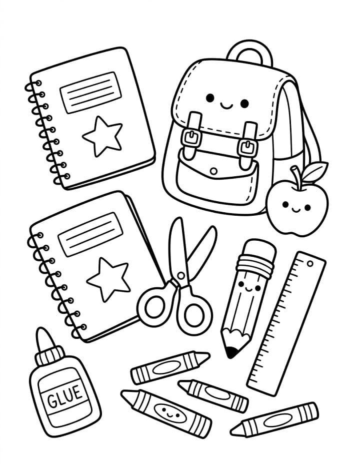Coloriage Rentrée Scolaire 7