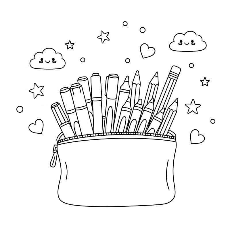 Coloriage Rentrée Scolaire Pour les Enfants de 5 Ans