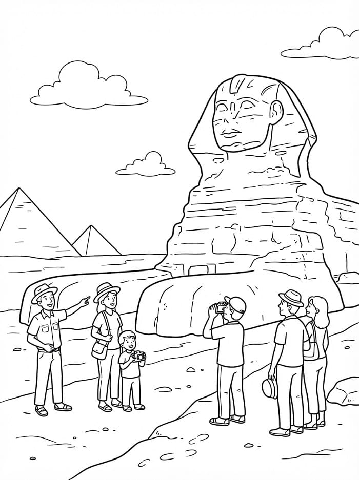 Coloriage Sphinx 1