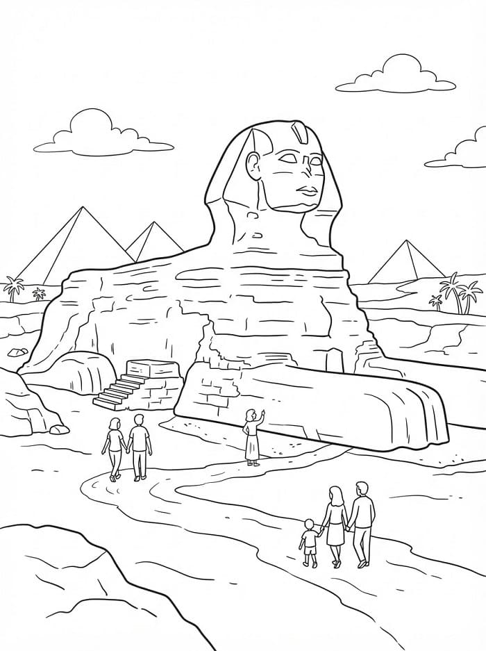 Coloriage Sphinx 2