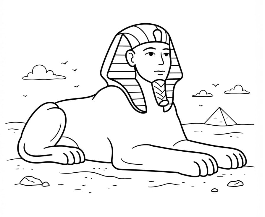Coloriage Sphinx fantastique