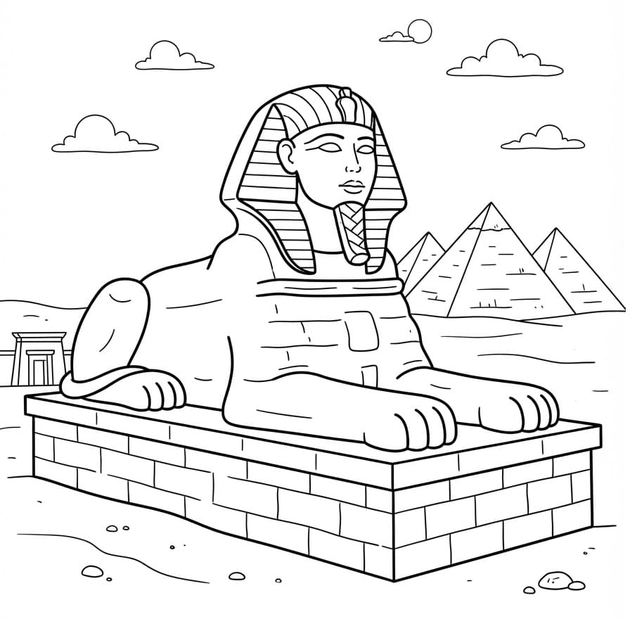 Coloriage Sphinx Imprimable