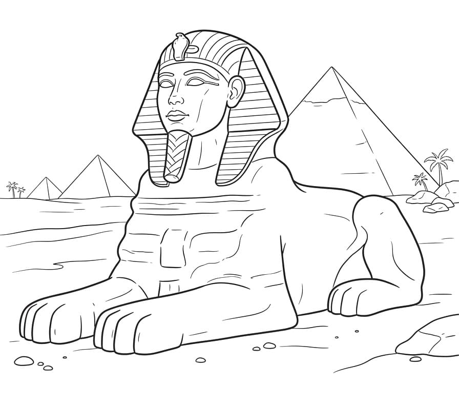 Coloriage Sphinx Pour les Enfants