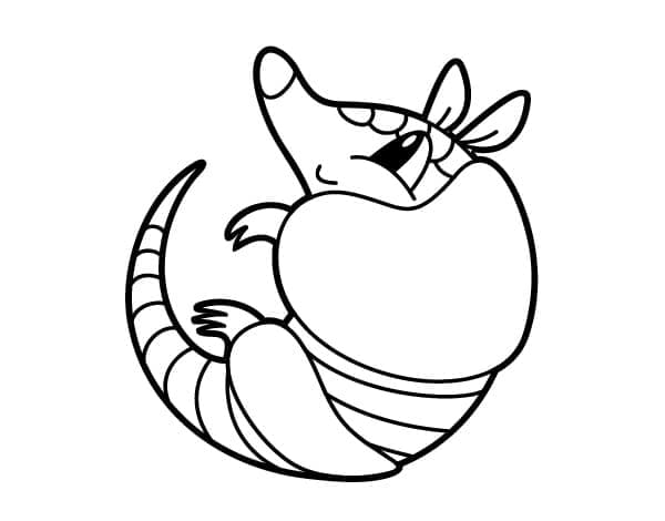 Coloriage Tatou Gratuit