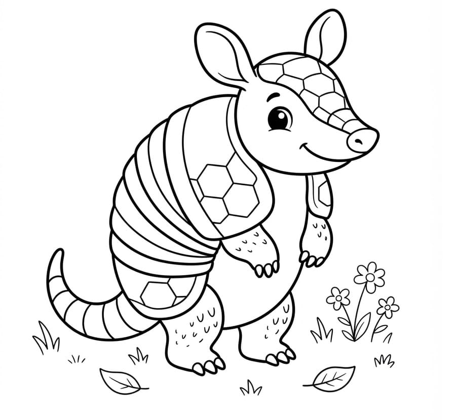 Coloriage Tatou