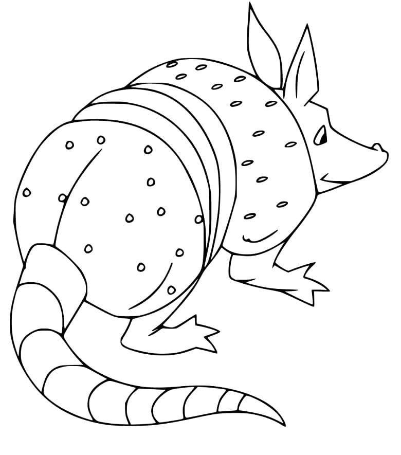 Coloriage Tatou Pour Enfants