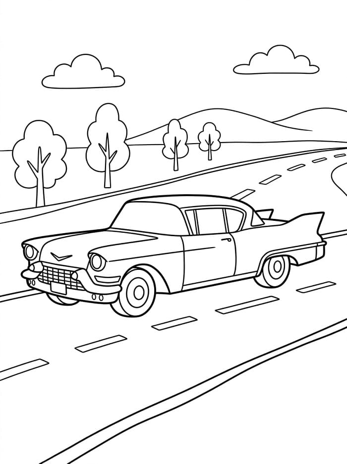 Coloriage Une Cadillac