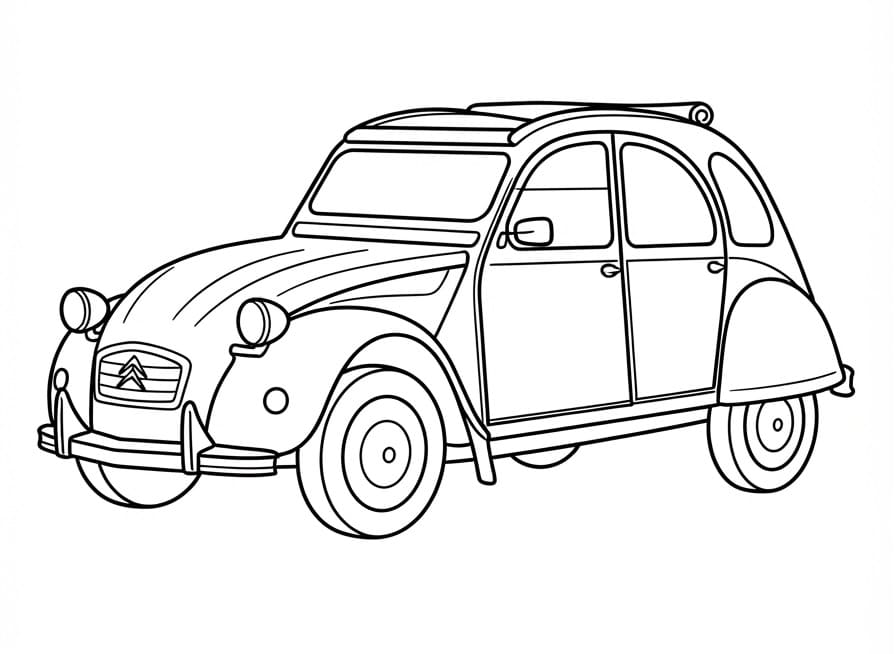 Coloriage Une Citroën classique