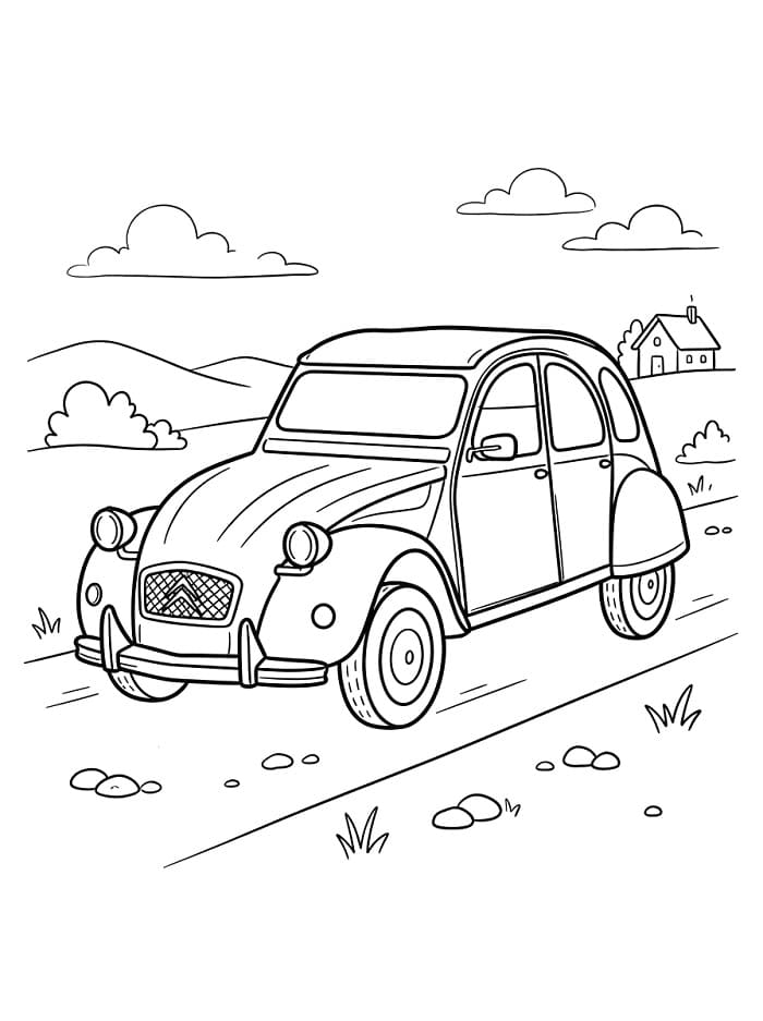 Coloriage Une Citroën