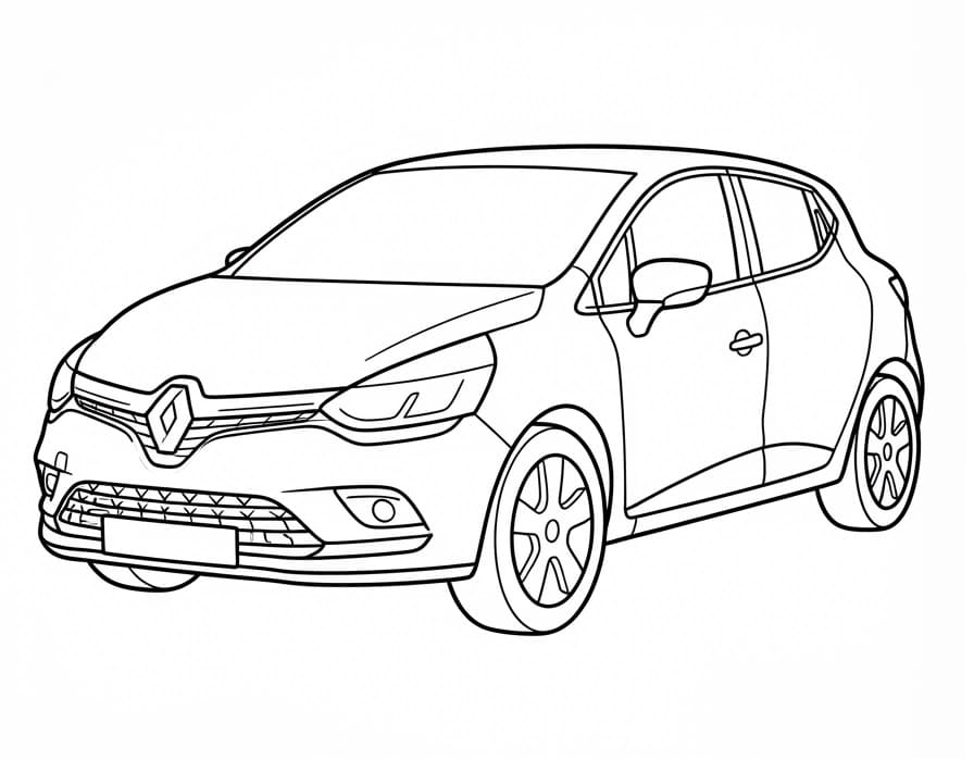 Coloriage Une Renault