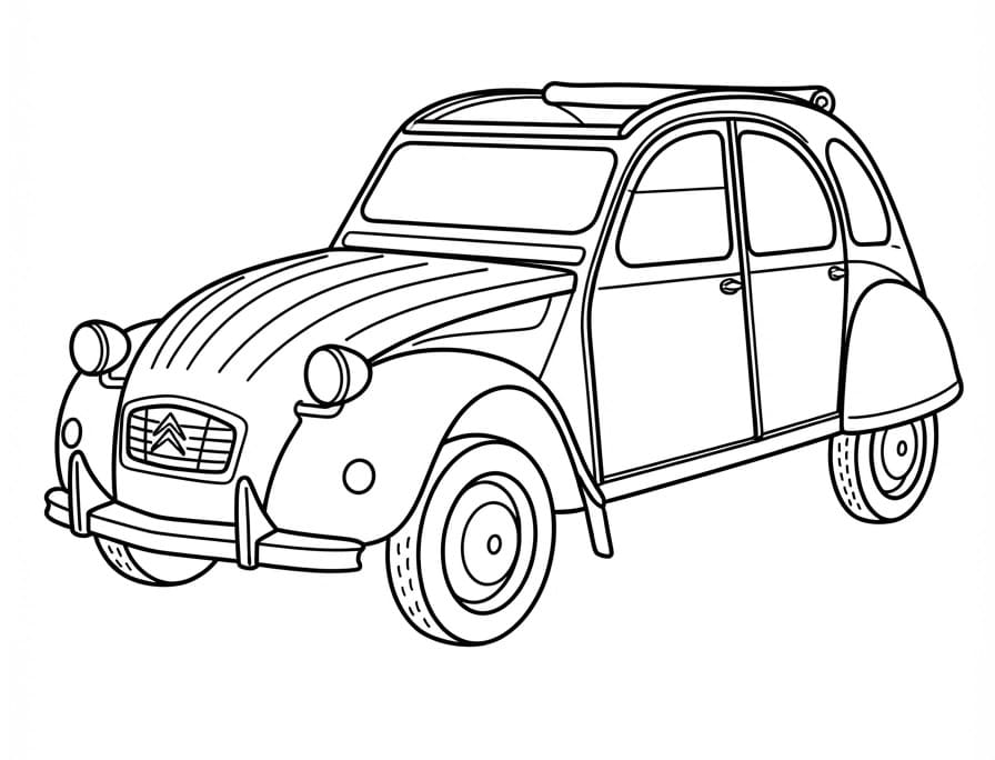 Coloriage Une Voiture Citroën