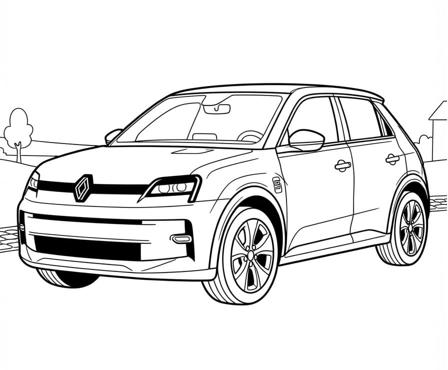Coloriage Une Voiture Renault
