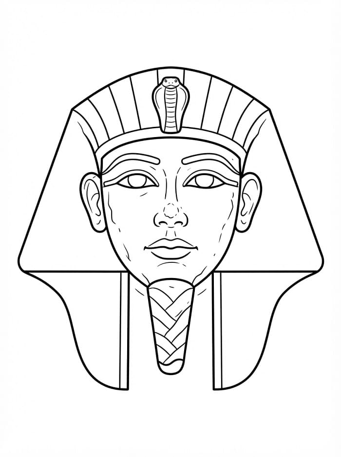 Coloriage Visage de sphinx