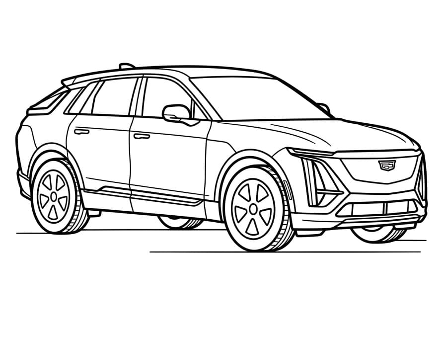 Coloriage Voiture Cadillac Lyriq