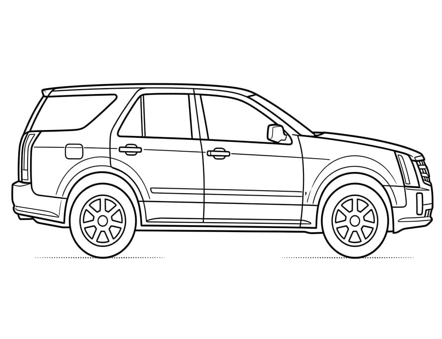 Coloriage Voiture Cadillac SRX