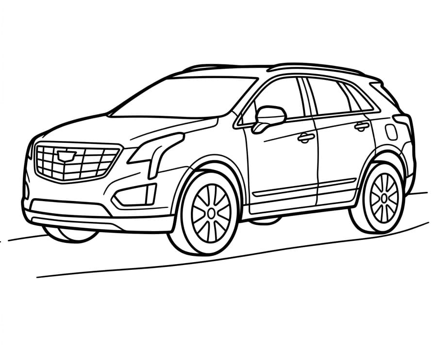 Coloriage Voiture Cadillac XT5