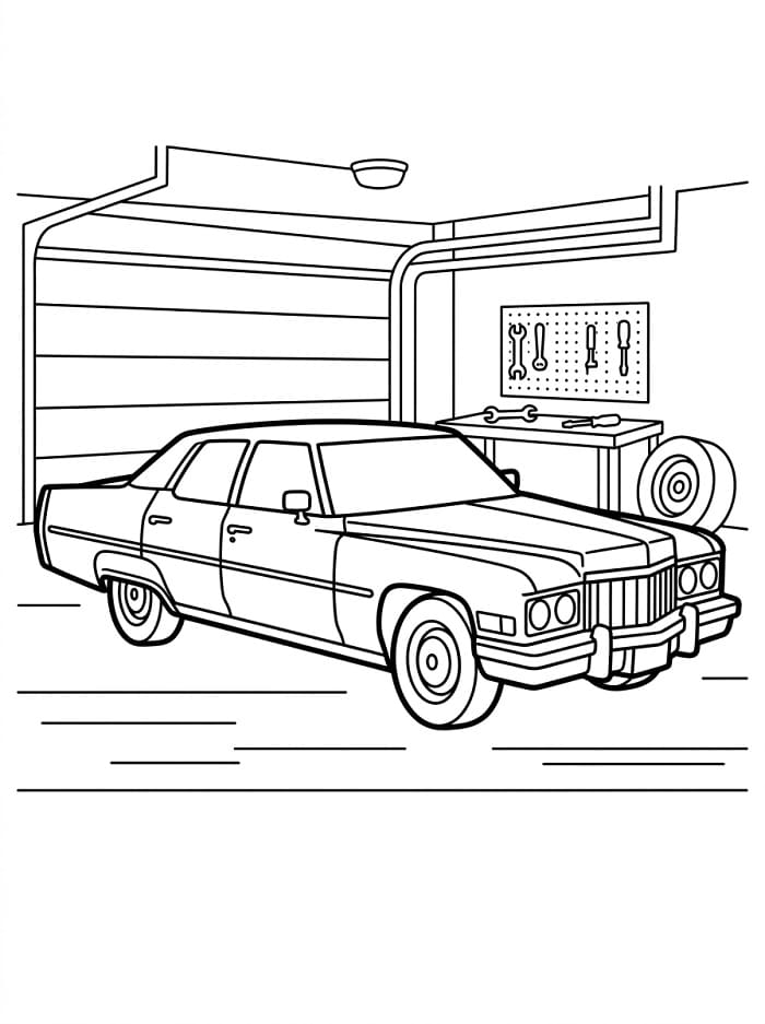 Coloriage Voiture Cadillac