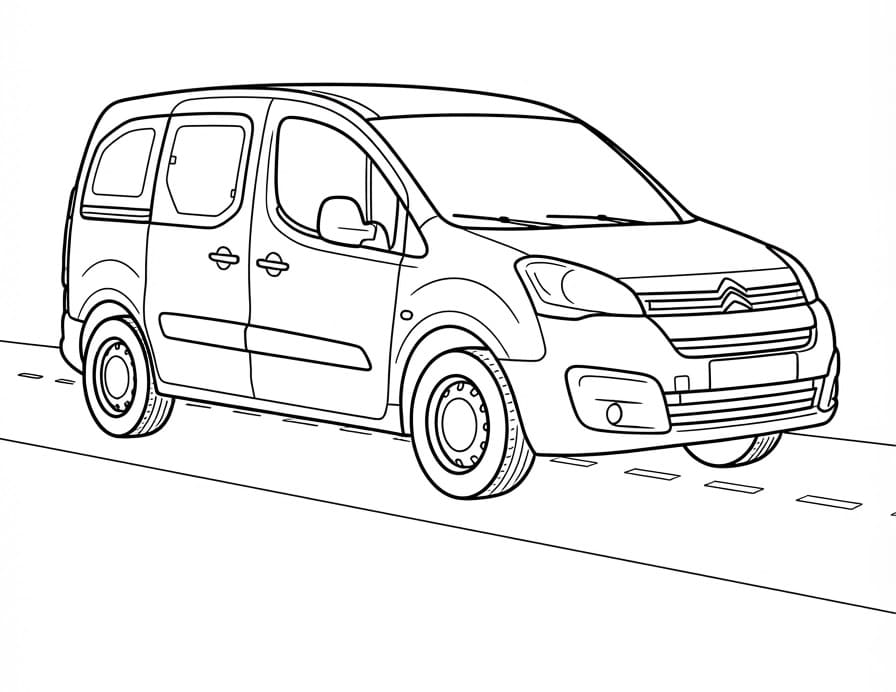 Coloriage Voiture Citroen Berlingo