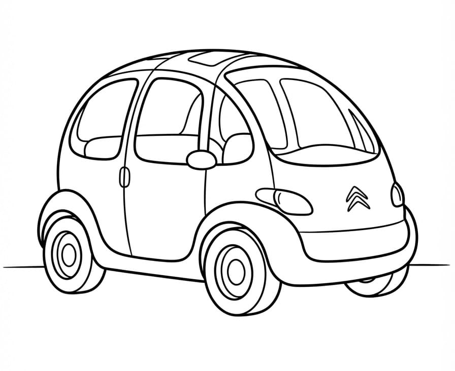 Coloriage Voiture Citroen Bubble