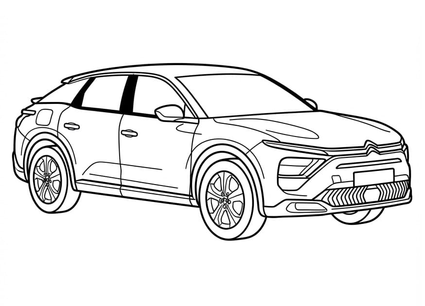 Coloriage Voiture Citroën C5