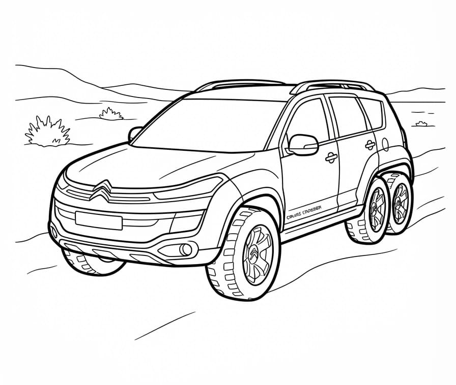 Coloriage Voiture Citroen Cruise Crosser