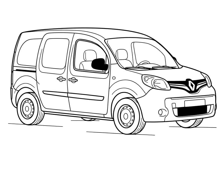 Coloriage Voiture Renault Kangoo