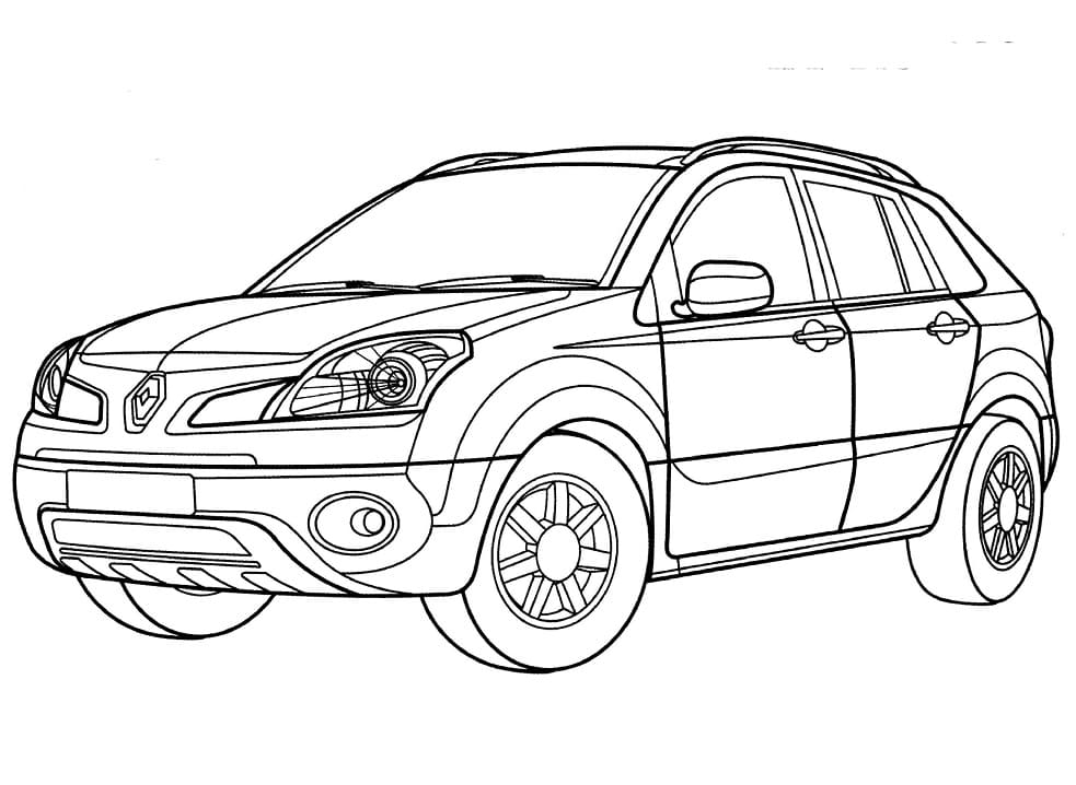 Coloriage Voiture Renault Koleos