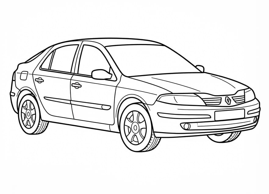 Coloriage Voiture Renault Laguna
