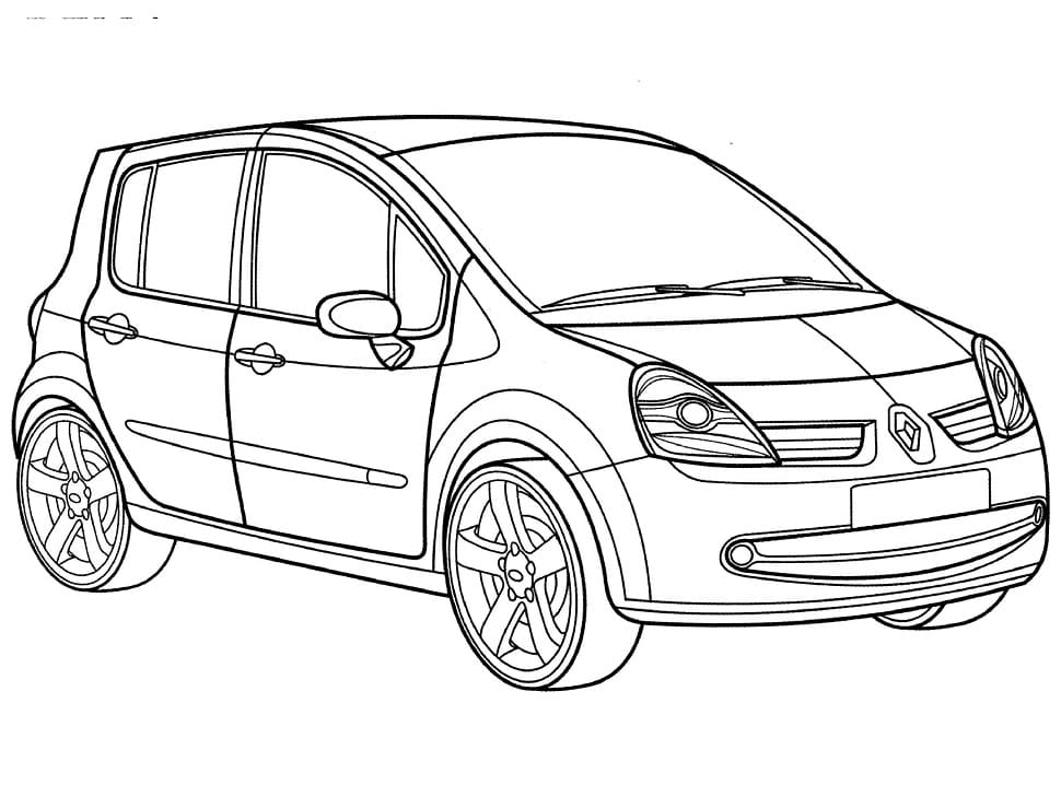 Coloriage Voiture Renault Modua