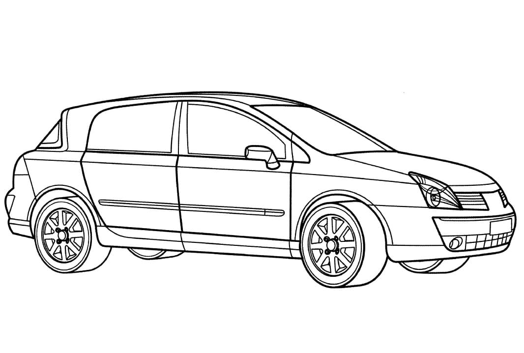 Coloriage Voiture Renault Vel Satis