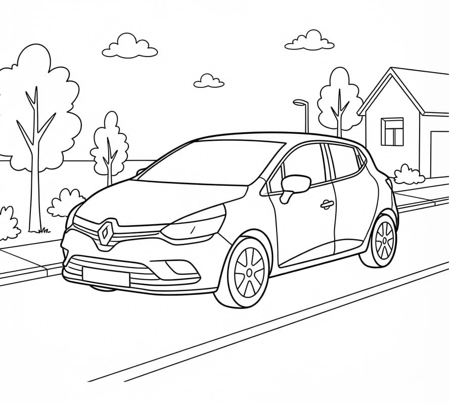 Coloriage Voiture Renault