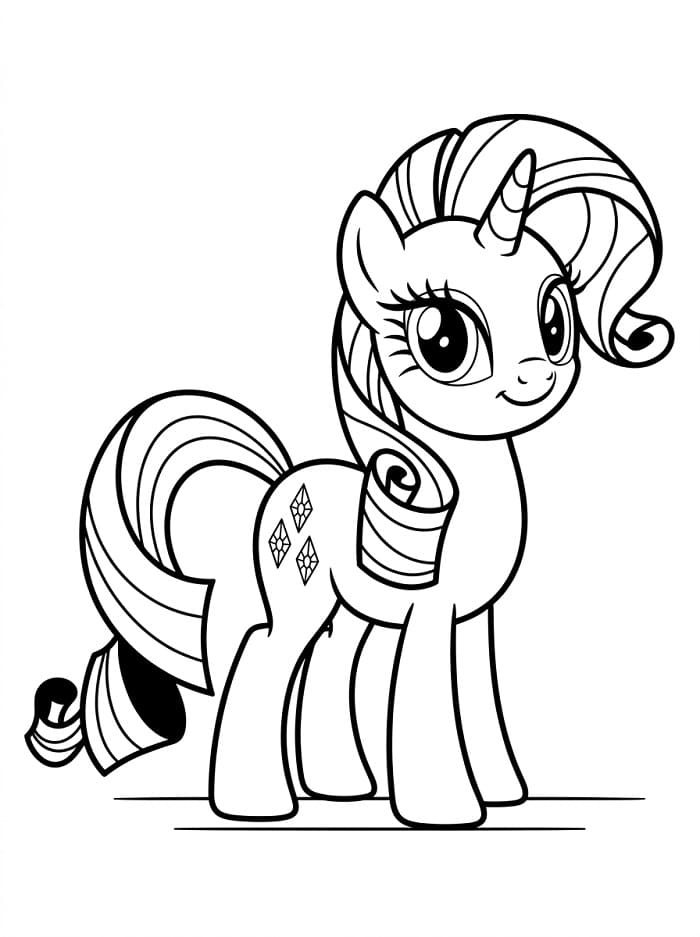 Coloriage Belle Rarity