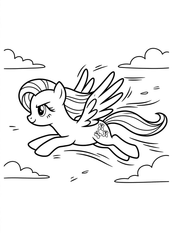 Coloriage Dessin de Fluttershy