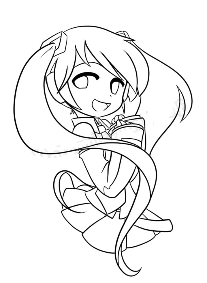 Coloriage Dessin de Hatsune Miku