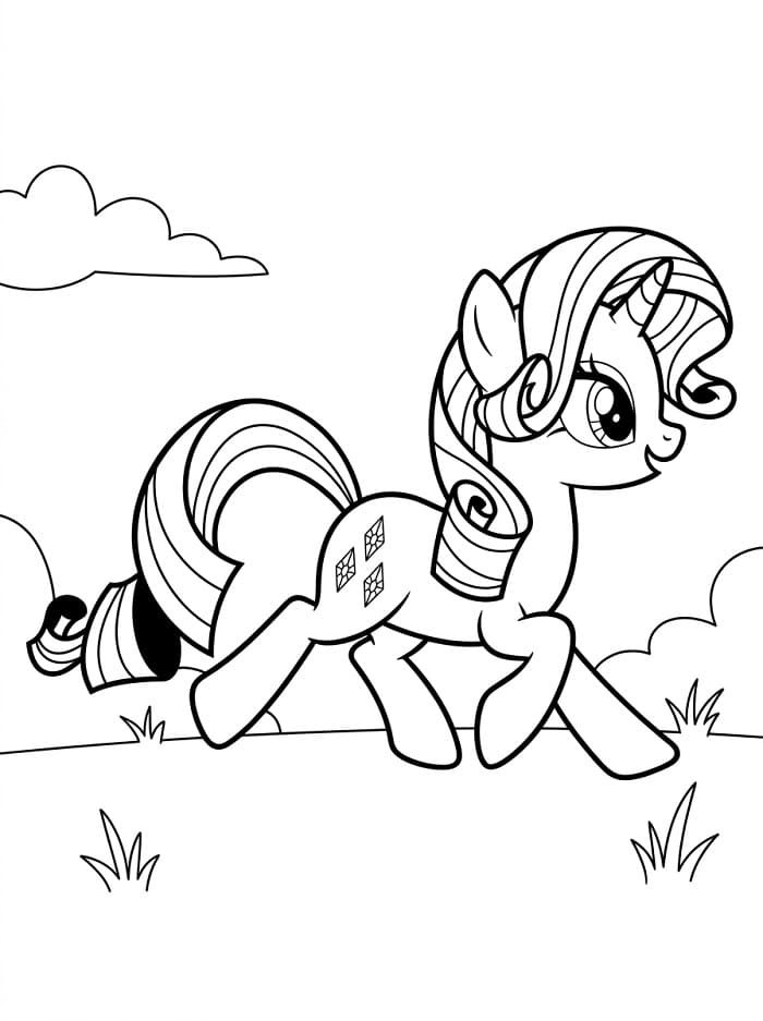 Coloriage Dessin de Rarity