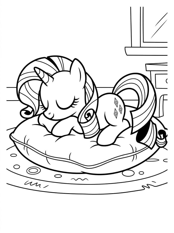 Coloriage Dessin Gratuit de Rarity