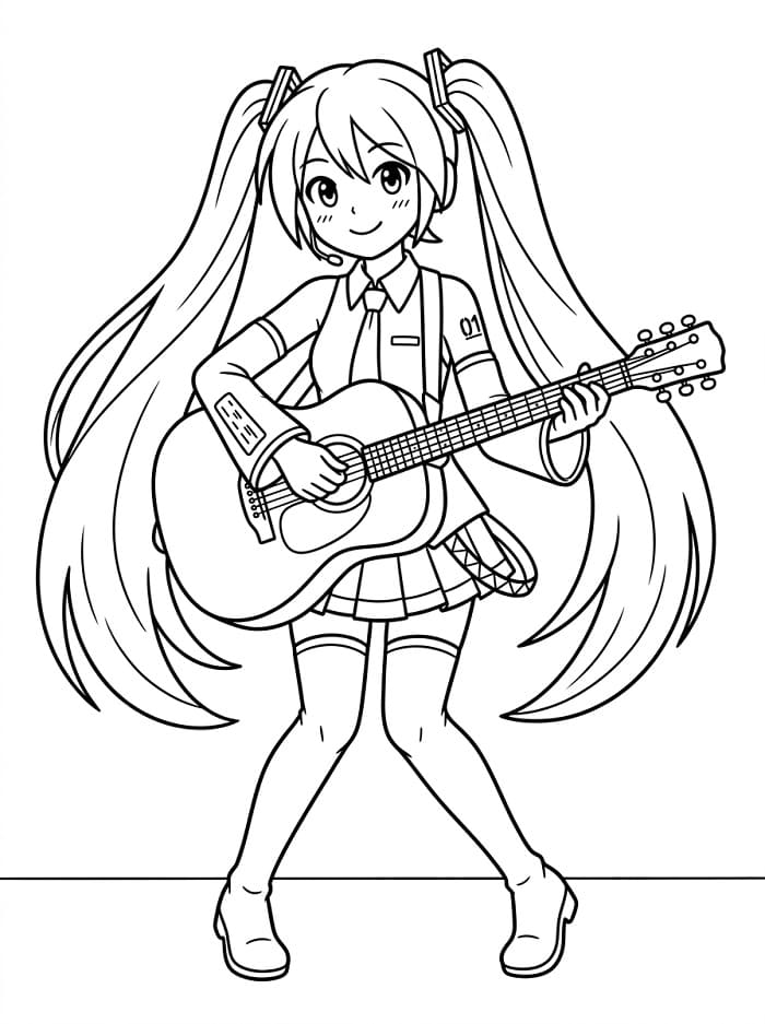 Coloriage Hatsune Miku