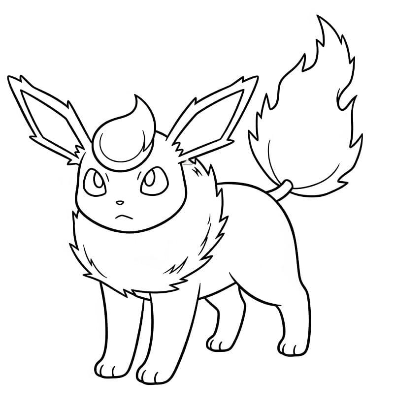 Coloriage Pokemon Pyroli