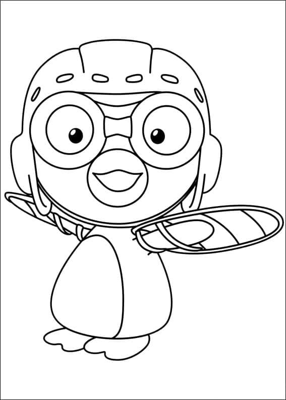 Coloriage Pororo, l'ami sympathique
