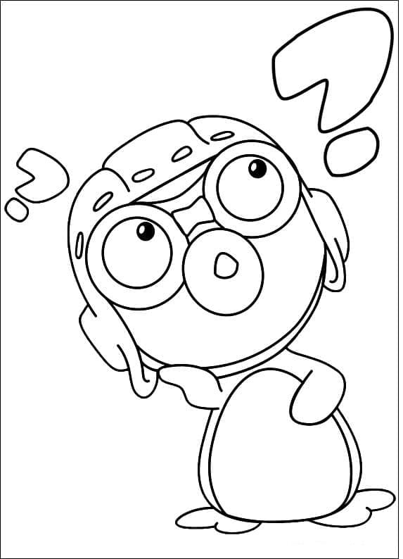 Coloriage Pororo le curieux