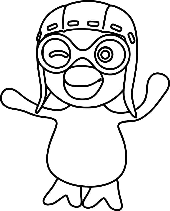 Coloriage Pororo mignon