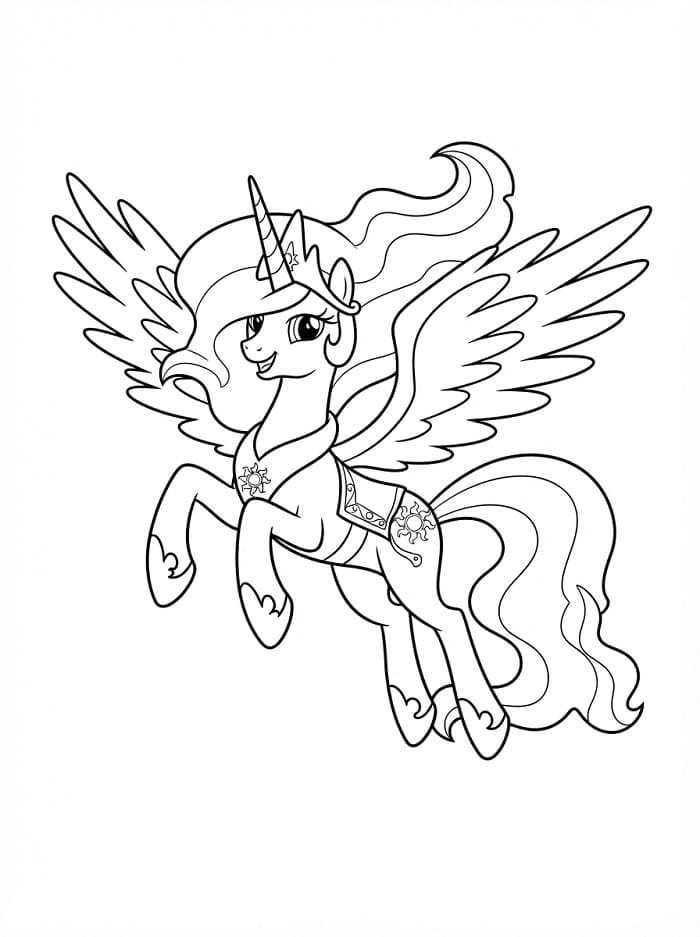 Coloriage Princesse Celestia