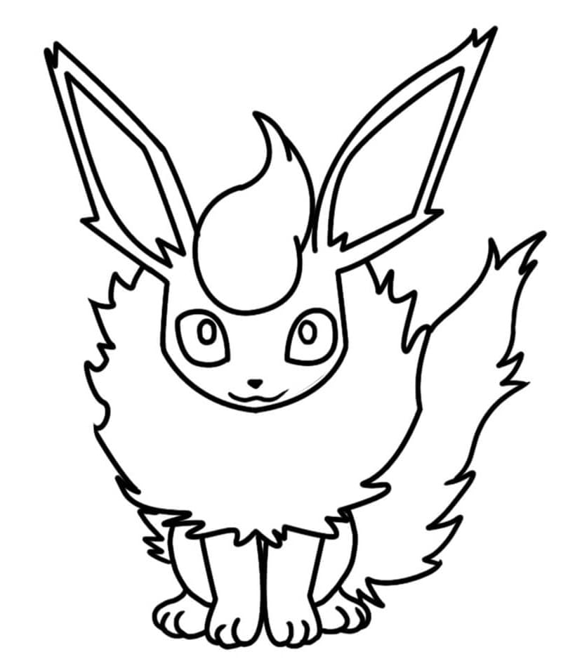 Coloriage Pyroli dans Pokemon