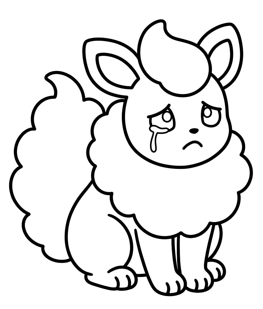Coloriage Pyroli triste