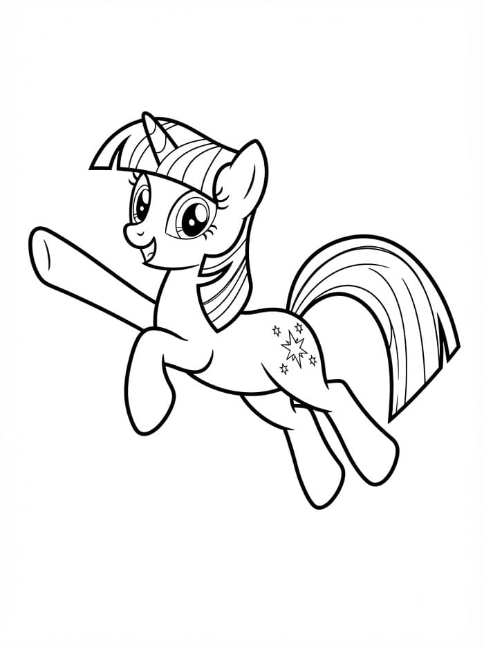 Coloriage Twilight Sparkle fantastique