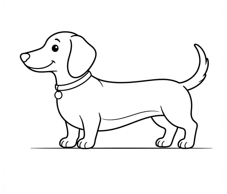 Coloriage Teckel