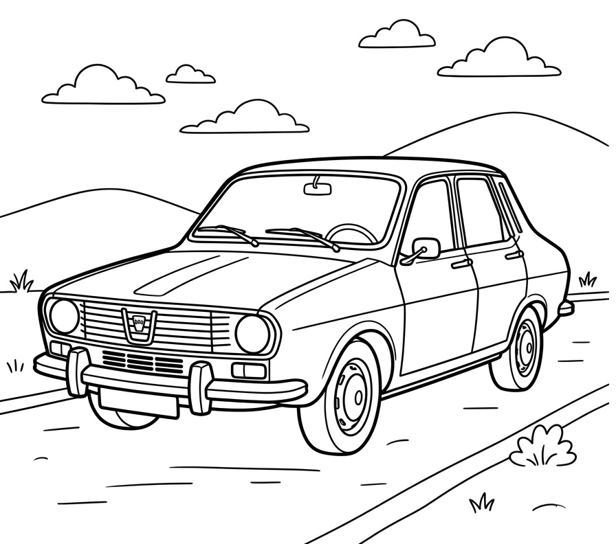 Coloriage Ancienne Dacia