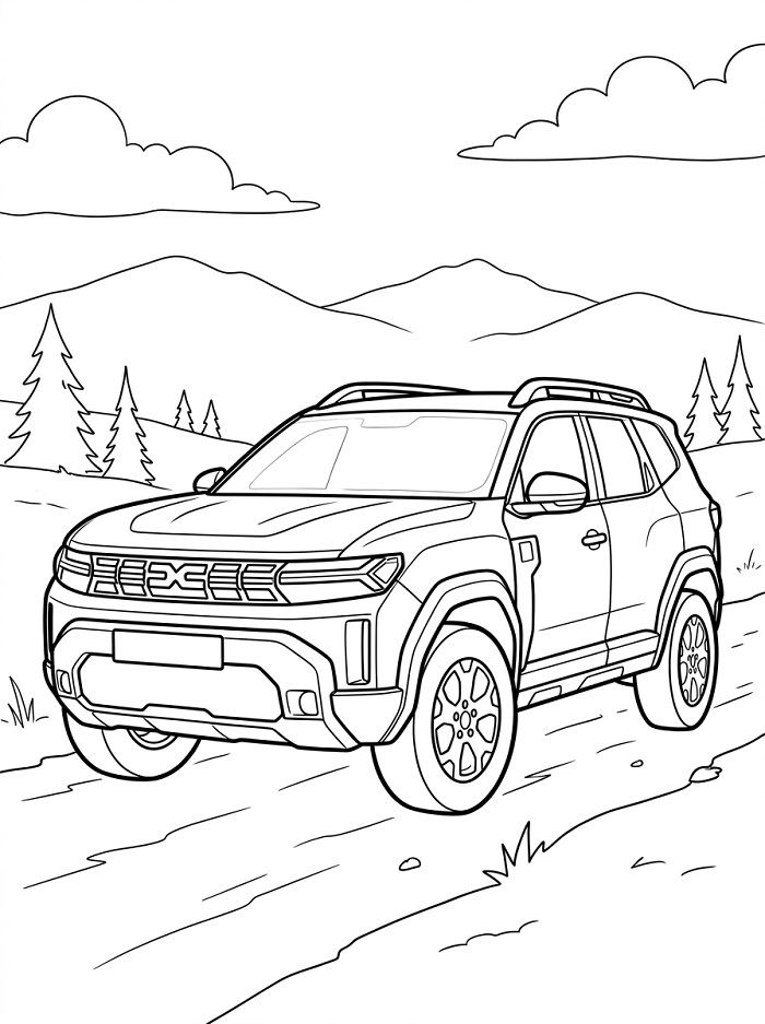 Coloriage Dacia Bigster